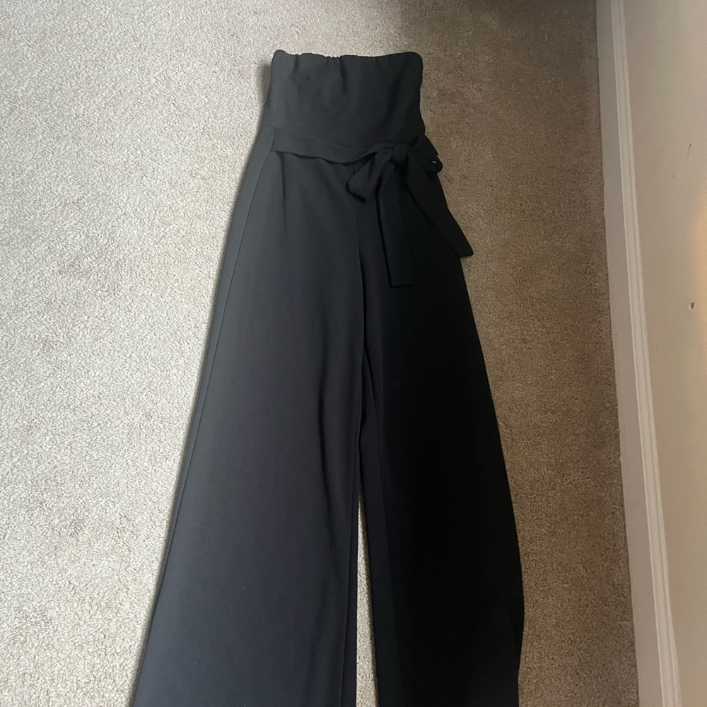 Size small strapless jumpsuit with a cute bow